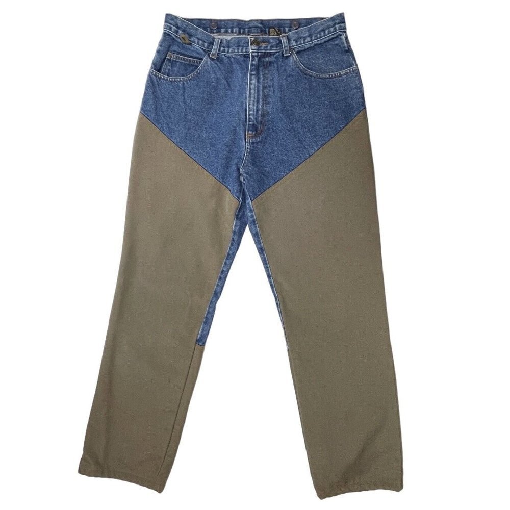 FIELD TESTED GUIDE GEAR Reinforced Field Pants Men's 32x30 Denim Khaki Canvas - Picture 4 of 13